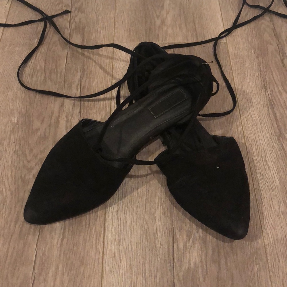 Forever 21 lace up flats